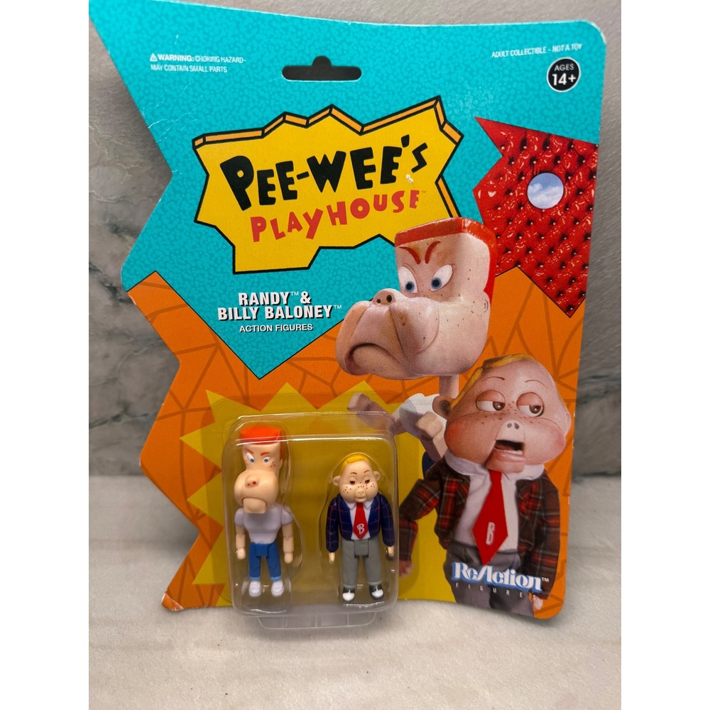 Pee-Wee's Playhouse 3.75 Inch ReAction Figure— Randy & Billy Baloney Super7